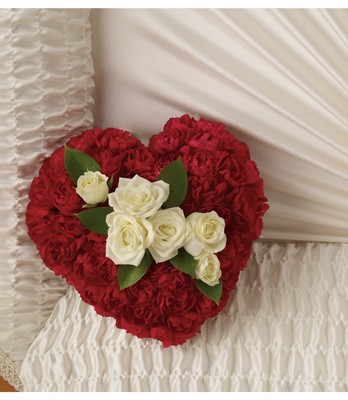 A Devoted Heart Casket Insert from Rees Flowers & Gifts in Gahanna, OH